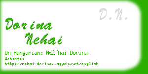 dorina nehai business card